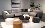 Snowdrop 5pc Modern Motion Reclining Sectional Sofa