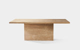 Carrara Travertine Rectangle Dining Table