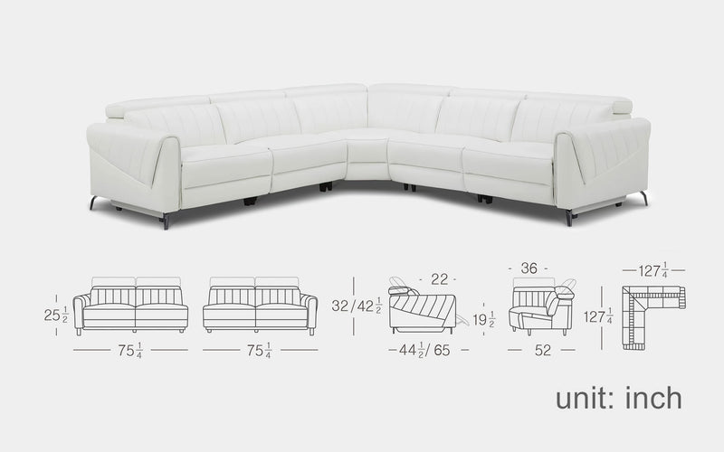 Marigold Modern Motion Reclining Sectional