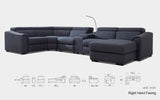 Violetta Modern Motion Reclining Sectional