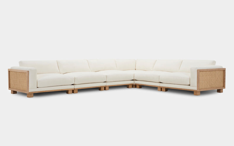 Malacca 6pc Modern Motion Sectional Sofa