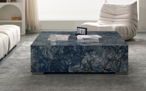 Evander Sintered Stone Square Coffee Table