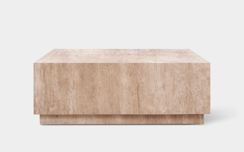 Marbella Travertine Square Coffee Table