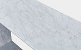 Periwinkle Marble Large Rectangle Side Table