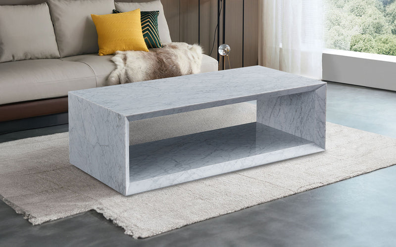 Trillium Marble Rectangle Coffee Table