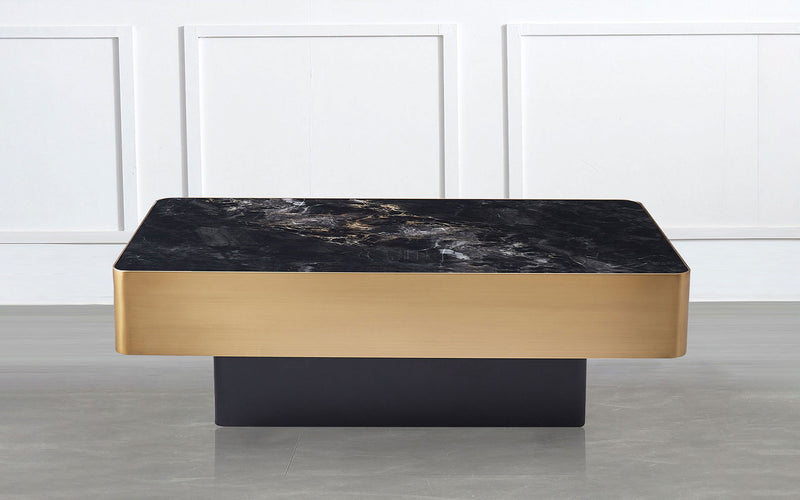 Agate Sintered Stone Rectangle Coffee Table