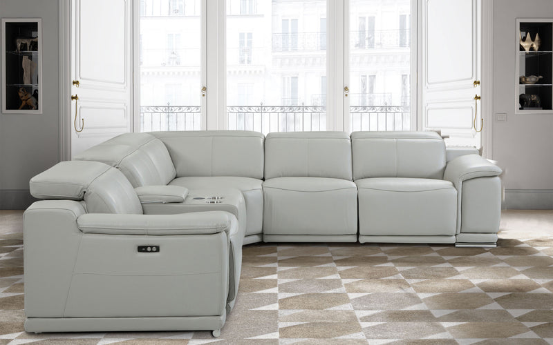 Morning Glory Modern Motion Reclining Sectional Sofa