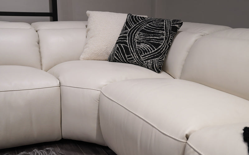 Rosabella Modern Leather Reclining Sectional