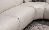 Rosabella Modern Leather Reclining Sectional