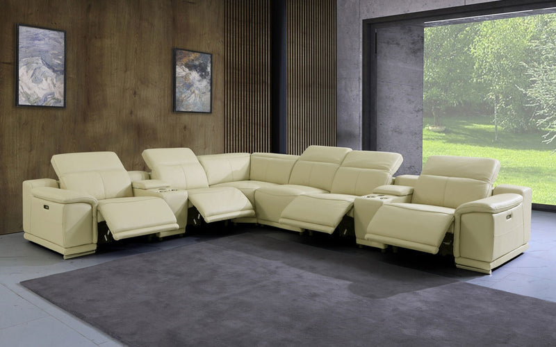 Morning Glory Modern Motion Reclining Sectional Sofa