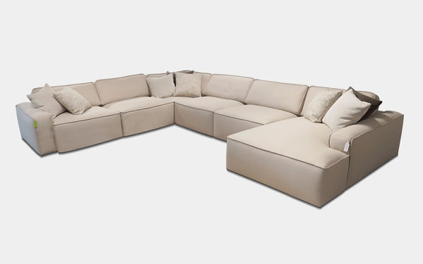 Boreas 6pc Modern Motion Sectional Sofa