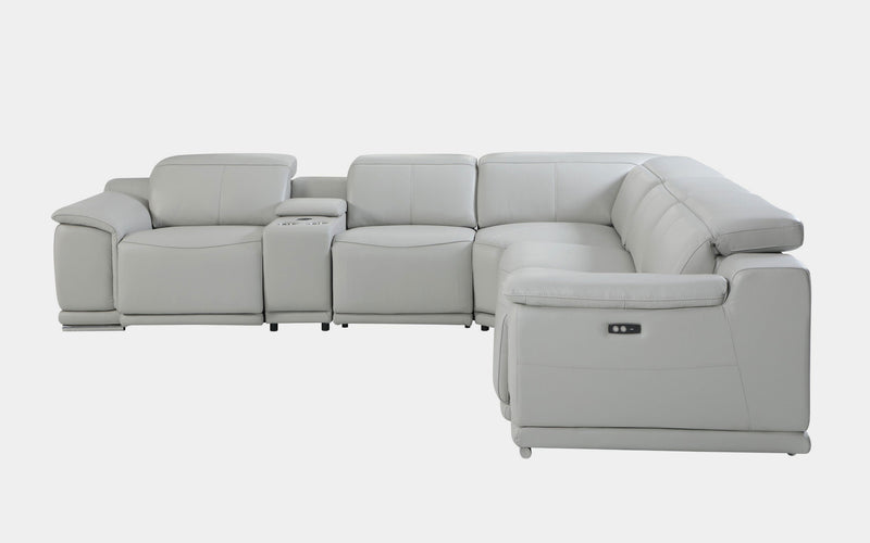 Morning Glory 6pcs Modern Motion Reclining Sectional Sofa