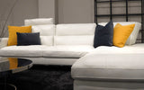 Grecale Modern Motion Sectional Sofa with Adjustable Headrests