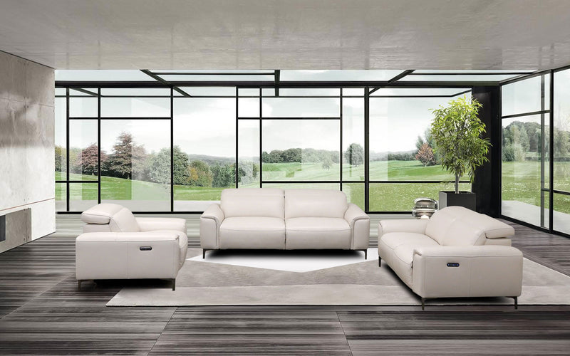 Girasole Modern Leather Sofa Set