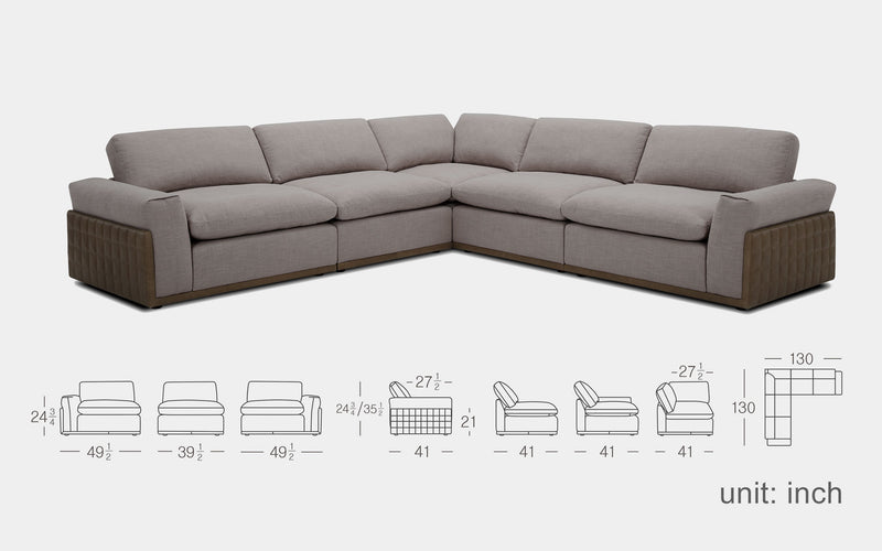 Notus Modern Motion Sectional Sofa