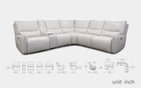 Astilbe 6PC Modern Motion Reclining Sectional