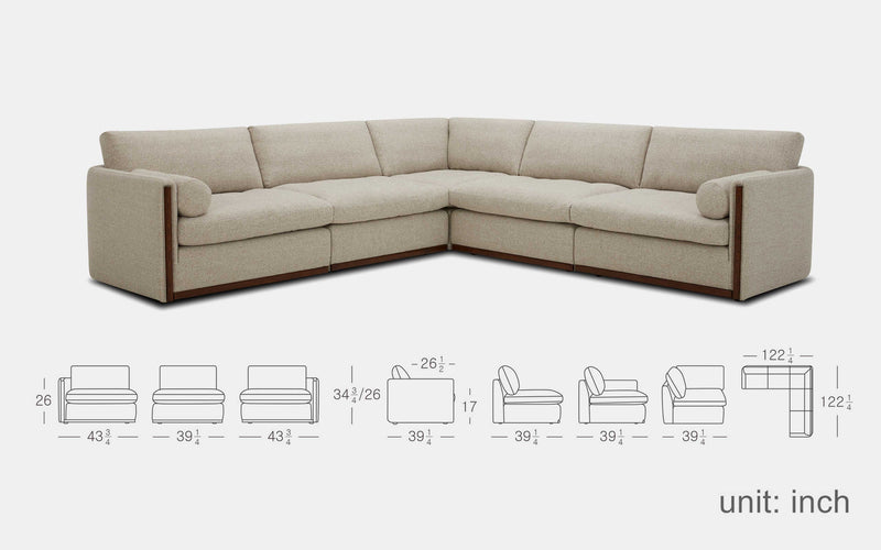 Eurus Modern Motion Sectional Sofa