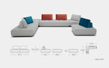 Levante Ultra Modern Motion Sectional Sofa